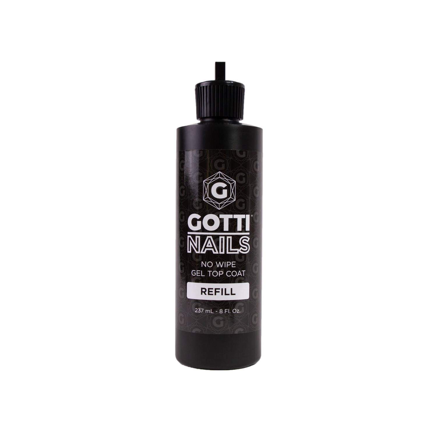 Gotti Nails No Wipe Gel Top Coat (15mL - 0.5 fl oz.) - Gotti Nails